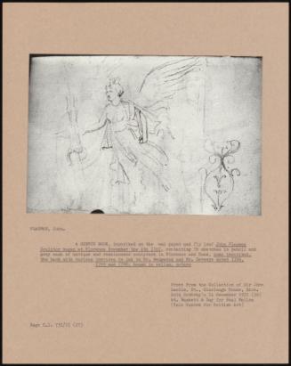 A Sketch Book, Inscribed On The End Paper And Fly Leaf John Flaxman Sculptor Began At Florence November The 4th 1787, Containing 78 Sketches In Pencil And Grey Wash Of Antique And Renaissance Sculpture In Florence And Rome, Some Inscribed, The Back With Various Invoices In Ink To Mr. Wedgwood And Mr. Deveare Dated 1788, 1789 And 1790 m Bound In Vellum, Octavo