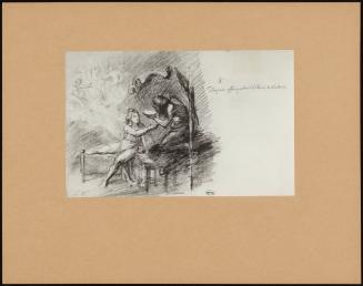 Study For Chatterton Receiving A Bowl Of Poison From Despair