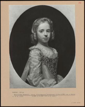 Willielma Maxwell, later Viscountess Glenorchy as a Child