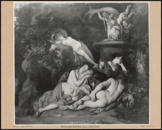Sleeping Nymphs By A Fountain