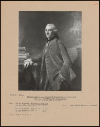 William Charles, Viscount Milsington, Later 3rd Earl Of Portmore (C. 1747-1823)