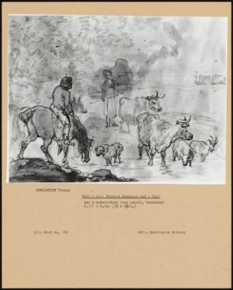 Cattle With Mounted Herdsman And A Girl