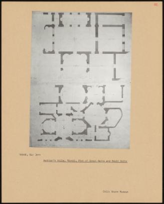 Hadrian's Villa, Tivoli, Plan Of Great Baths And Small Baths