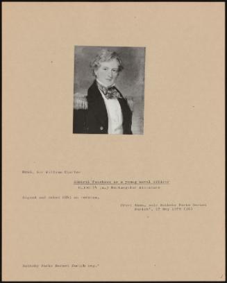 Admiral Fanshawe As A Young Naval Officer