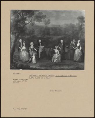 The Russel and Revett Families in a Landscape At Chequers