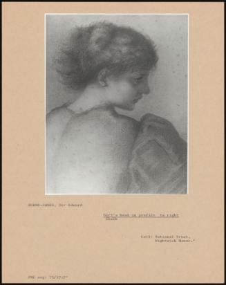 Girl's Head In Profile To Right