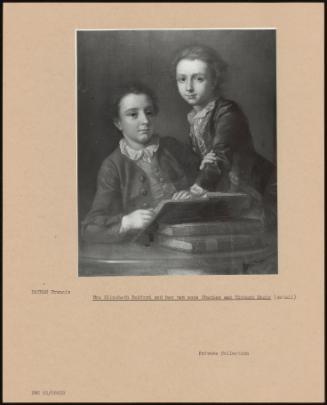 Mrs Elizabeth Bedford And Her Two Sons Charles And Richard Earle (Detail)