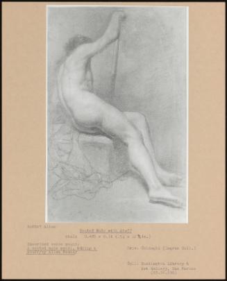 Seated Nude with Staff