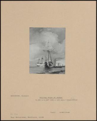 Sailing Ships At Anchor