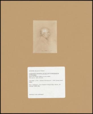 A Portrait Drawing Of William Wordsworth (1770-1850)