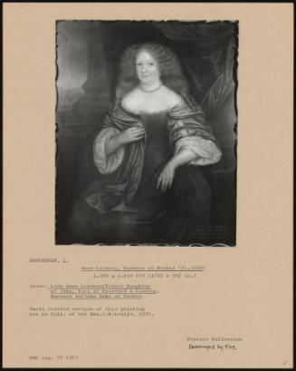 Anne Lindsay, Duchess Of Rothes (Fl. 1648)