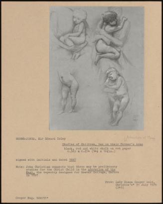 Studies Of Children, Two In Their Mother's Arm