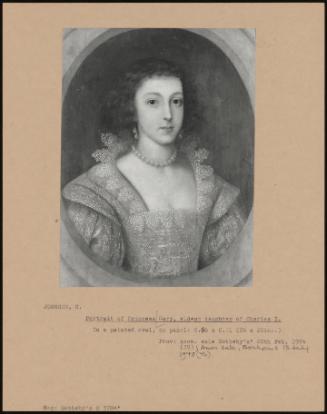 Portrait Of Princess Mary, Eldest Daughter Of Charles I.