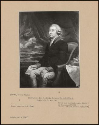 The Rt. Hon. John Robinson, Surveyor General Of Woods