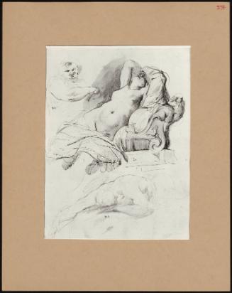 Nude Girl Reading And Other Figure Studies 1770s (113) July, 1968