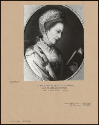 A Lady, Said To Be Priscila Mclaren, Wife Of Lord Abercrombie