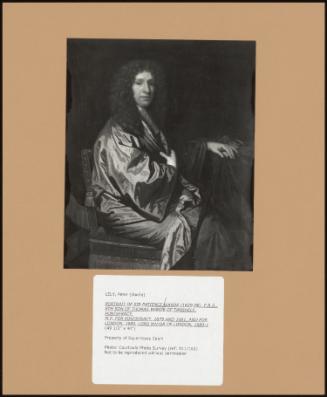 Portrait Of Sir Patience Warde (1629-96), F. R. S., 8th Son Of Thomas Warde Of Tanshelf, Pontecraft; M. P. For Pontefract, 1679 And 1681, And For London, 1689, Lord Mayor Of London, 1680-1