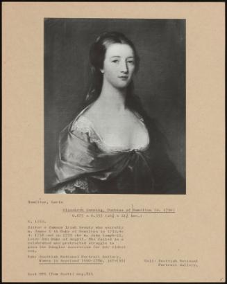 Elizabeth Gunning, Duchess Of Hamilton (D. 1790)
