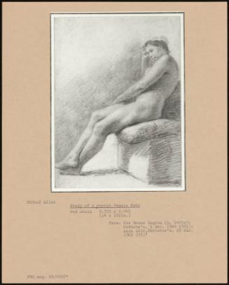 Study Of A Seated Female Nude