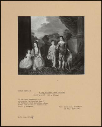 A Lady With Her Three Children
