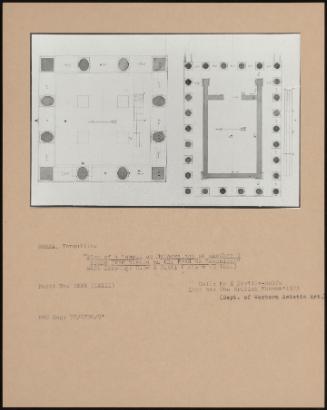 plan Of A Temple At Mylassa, And Of Another 3 Hours From Thence On The Road To Mandalay