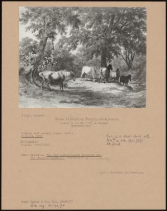 Scene In Windsor Forest, With Horses