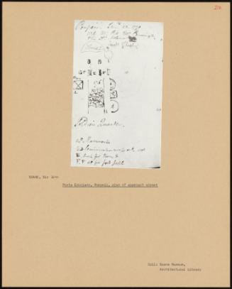 Porta Ercolano, Pompeii, Plan Of Approach Street