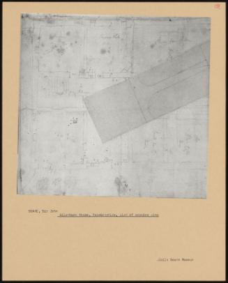 Allanbank House, Berwickshire, Plan Of Service Wing