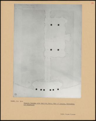 Palazzo Massimo Alle Colonne, Rome, Plan Of Loggia, Passageway And Courtyard