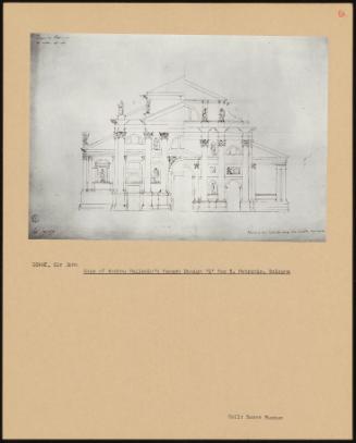 Copy Of Andrea Palladio's Facade Design 'g' For S Petronio, Bologna