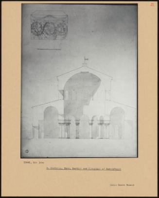 S Costanza, Rome, Section And Elevation Of Sarcophagus