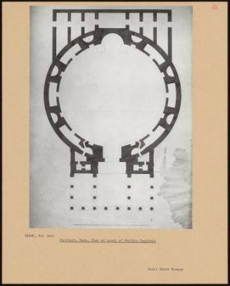 Pantheon, Rome, Plan At Level Of Portico Capitals