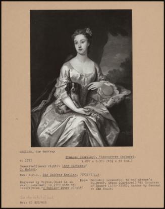 Frances (Worsley), Viscountess Carteret.