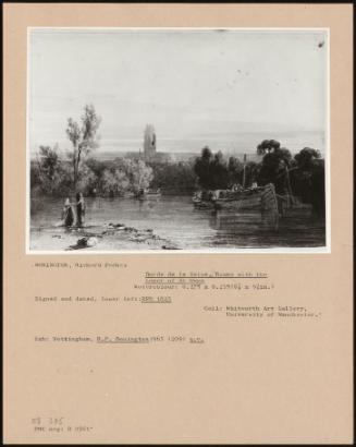 Bords De La Seine, Rouen With The Tower Of St Ouen