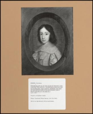 Prince William III Of The House Of Orange (1650-1702), At The Age Of 7; Afterwards King William III Of England; Half-Length, Wearing The Sash Of The Garter Over A Yellow Doublet And A White Collar; At The Age Of 7