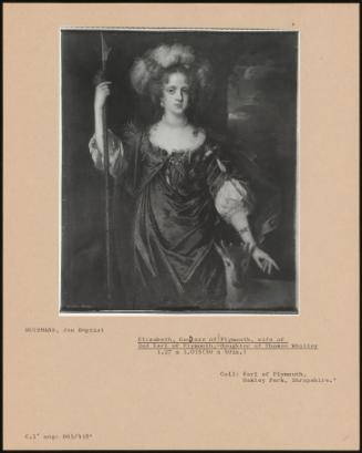 Elizabeth, Countess Of Plymouth, Wife Of 2nd Earl Of Plymouth, Daughter Of Thomas Whitley