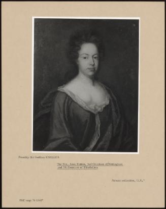 The Hon. Anne Hatton, 2nd Countess Of Nottingham And 7th Countess Of Winchelsea