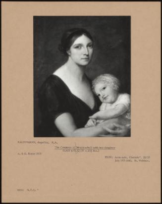 The Countess Of Mountcashell With Her Daughter