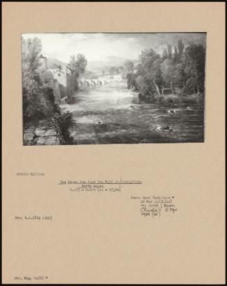 The River Dee From The Mill At Llangollen, North Wales