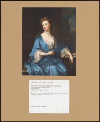 Portrait Of Sarah Churchill, Duchess Of Marlborough (1660-1744)