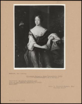 Elizabeth Burwell, Lady Cottrell(d. 1689)