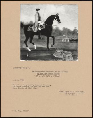 An Equestrian Portrait of an Officer of the 2nd Horse Guards