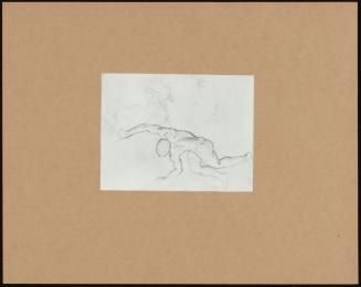 Study Of Male Figure And Horse