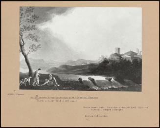 An Italianate River Landscape With Classical Figures