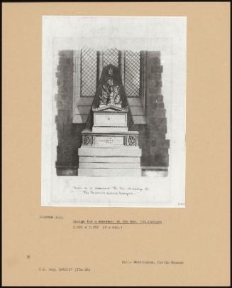 Design For A Monument To The Hon. Col. Cadogan