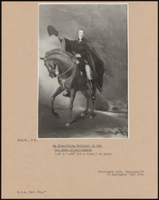 An Equestrian Portrait Of The 1st Duke Of Wellington