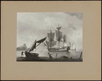 Pair Of A Shipping Scenes - Sloops Off The Coast