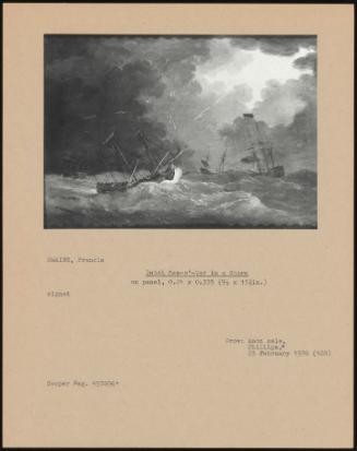 Dutch Men-O'-War In A Storm