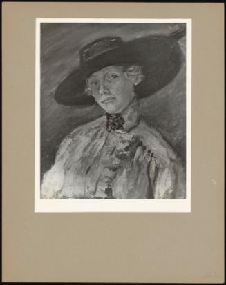Portrait Of Mrs. Florence Clifton (A Portrait Sketch On Reverse)
