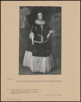 The Hon. Mary Bellenden (D. 1736) As Mary Queen Of Scots